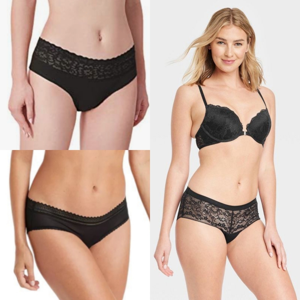 Auden Black Lace Panties Intimates